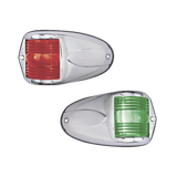 Set de Luces Laterales de Montaje Horizontal con Carcasa de Acero para Embarcaciones a Motor de Menos de 12 Metros