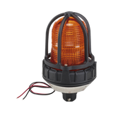 Luz estroboscópica para ubicaciónes peligrosas,  montaje tipo tubo, 12-24 VCD, color Ámbar