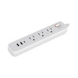 Regleta de Alimentación 30W 2 USB-A + 1 USB-C + 3 Salidas AC / Carga de Alta Velocidad / Salida USB-C PD de 30W (GaN) / Salidas AC Tipo B / Protección Contra Sobretensiones / 6 en 1