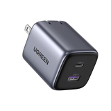 Cargador de 35W serie Nexode | 2 Puertos de Carga Rápida | USB-C  y USB-A | Tecnología GaN II | Power Delivery 3.0 | Quick Charge 4.0 | Chip Confiable y Carga Inteligente | Optimiza la Experiencia de Carga | Tecnología Thermal Guard.