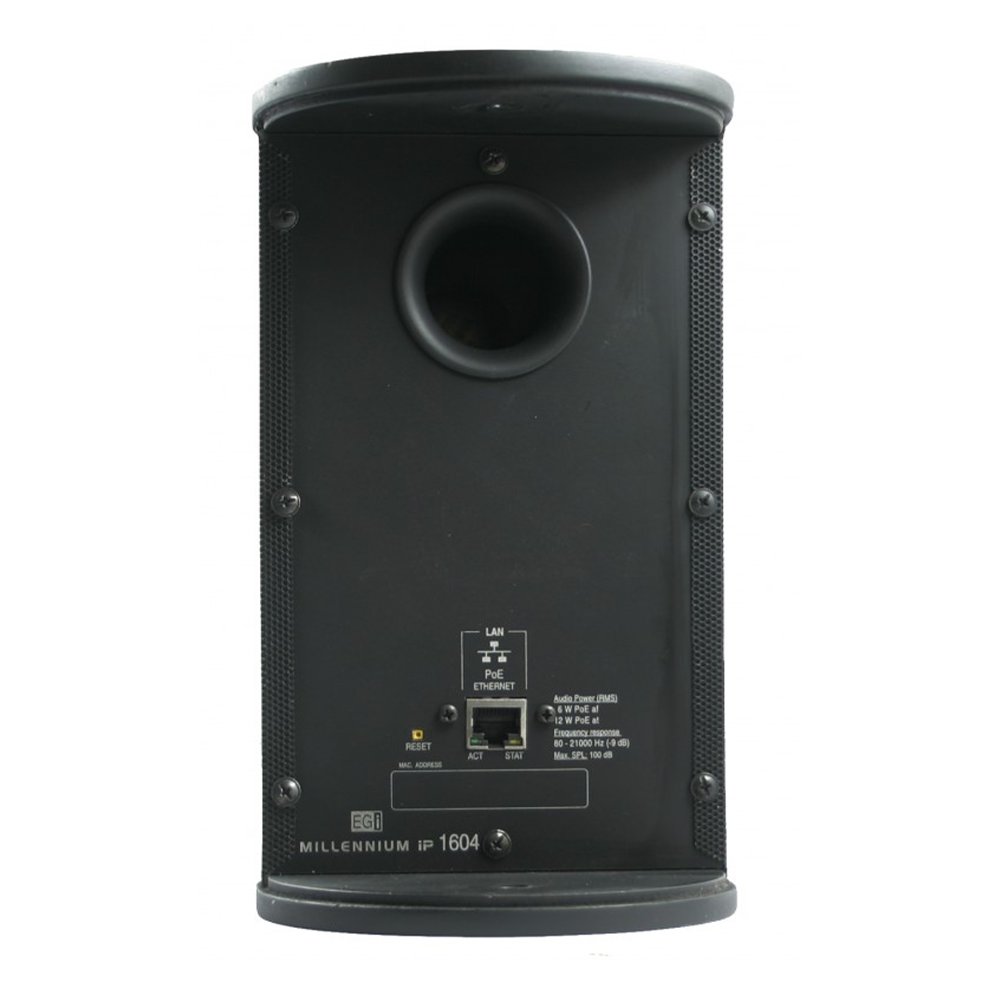 Bocina HiFi | PoE Ethernet IP | Altavoz de 2 vías | Potencia 12W | Color Negro