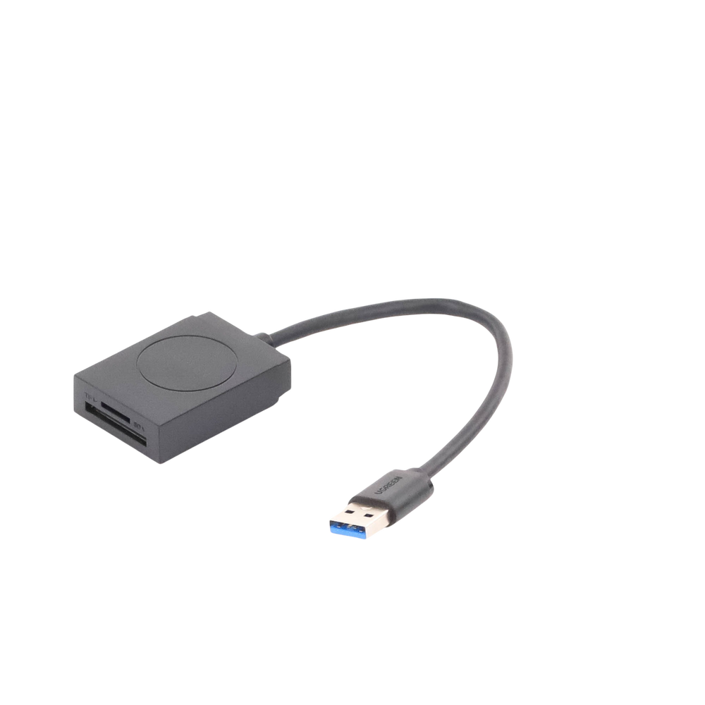 Lector de tarjetas USB-A 3.0 a MicroSD (TF) / SD | 5Gbps | Soporta hasta 2TB | Soporta Windows/Mac OS/Linux/Android | Lectura de Tarjetas Simultánea | No Requiere Controlador | Cable de 15cm.