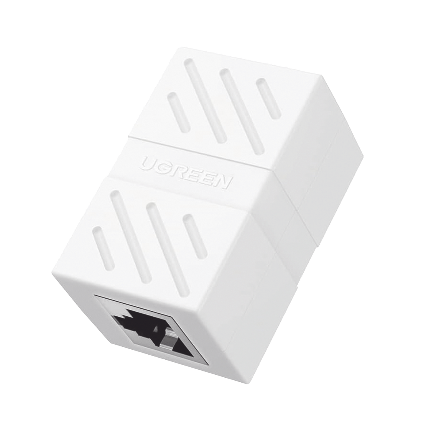 Acoplador (Extensor de Cable Ethernet RJ45 a RJ45) | 1000Mbps | Compatibilidad con Cat7 Cat6A Cat6 Cat5e | Compatible con POE | Ign�fugo | ABS | Color Blanco