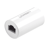 Acoplador y Protector (Extensor de Cable Ethernet RJ45) | 1000Mbps | Compatibilidad con Cat7/Cat6/Cat5e | Compatible con POE | Ign�fugo | ABS | Color Blanco