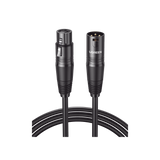 Cable para Micrófono XLR Tipo Canon Macho a Hembra / 10 Metros / Plug & Play / Antiinterferencias / Triple Blindaje / Alta Calidad / Color Negro