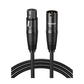 Cable para Micrófono XLR Tipo Canon Macho a Hembra | 15 Metros | Plug & Play | Anti interferencias | Triple Blindaje | Alta Calidad | Color Negro.