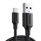 Cable USB-A a USB-C | 2 Metros | Carga y Sincronización de Datos | Carga Rápida 60W | Datos 5 Gbps | QC 3.0/2.0 | FPC | AFC | Protección Integrada | Duradero y Flexible| Caja ABS | Cubierta de TPE | Color Negro.