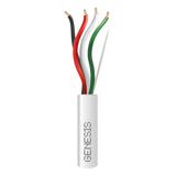 Bobina de 152 Metros / Cable de Cobre / 4 x 18 AWG / Riser / Color Blanco / Para Aplicaciones de Alarmas de Intrusión/Control de Acceso/ Automatización / Interfonos y Tv Porteros