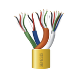 Carrete de Cable de 305 Metros / Color Amarillo / Compuesto por  6 x 22 AWG blindado, 4 x 18 AWG, 4 x 22 AWG, y 2 x 22 AWG / Para Aplicaciones en Control de Acceso
