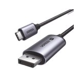 Cable USB-C a DP 1.4 | 3 Metros (9.84 Pies) | Compatible con Thunderbolt 3 & 4 | 8K@60Hz | 4K@240Hz | HDR10+ | eARC | DTS | 3D | ALLM | VRR | | FreeSync G-Sync | Caja de Aluminio | Nylon Trenzado | Conector Niquelado | Blindaje Multicapa