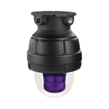 Luz de advertencia LED a prueba de explosion Homologado UL y cUL para Clase I, División 1, Grupo C y D; Clase I, División 2, Grupos A y B; Clase II, División 1, Grupos E, F y G; Clase III, Color Magenta a 24 VCD