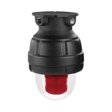 Luz de advertencia LED a prueba de explosiones Homologado UL y cUL para Clase I, División 1, Grupo C y D; Clase I, División 2, Grupos A y B; Clase II, División 1, Grupos E, F y G; Clase III, color Rojo 24 VCD