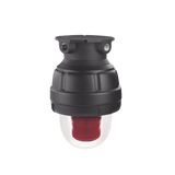 Luz de advertencia LED a prueba de explosion UL y cUL para Clase I, División 1, Grupo C y D; Clase I, División 2, Grupos A y B; Clase II, División 1, Grupos E, F y G; Clase III, color Rojo a 24 VCD