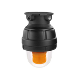 Luz estroboscopica a prueba de explosiones UL y cUL para Clase I, División 1, Grupo C y D; Clase I, División 2, Grupos A y B; Clase II, División 1, Grupos E, F y G; Clase III  , 24 Vcd, color Ámbar, montaje no incluido