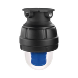 Luz estroboscopica a prueba de explosiones UL y cUL para Clase I, División 1, Grupo C y D; Clase I, División 2, Grupos A y B; Clase II, División 1, Grupos E, F y G; Clase III, 24 VCD, Color Azul, Montaje no incluido