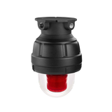 Luz estroboscopica a prueba de explosiones UL y cUL para Clase I, División 1, Grupo C y D; Clase I, División 2, Grupos A y B; Clase II, División 1, Grupos E, F y G; Clase III , 24 Vcd, color Rojo, montaje no incluido