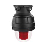 Luz estroboscopica a prueba de explosiones ideal para ubicaciones peligrosas, 120Vca, rojo, montaje no incluido
