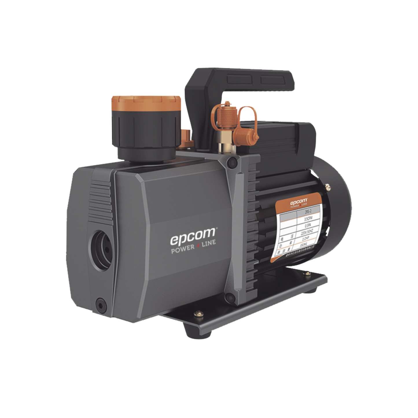 Bomba de vacío/ para aire acondicionado / 2 estados /  Motor de 1/2 HP / Voltaje 110 Vca / Acople de ingreso de 1/4" x 3/8" con válvula de retención integrada