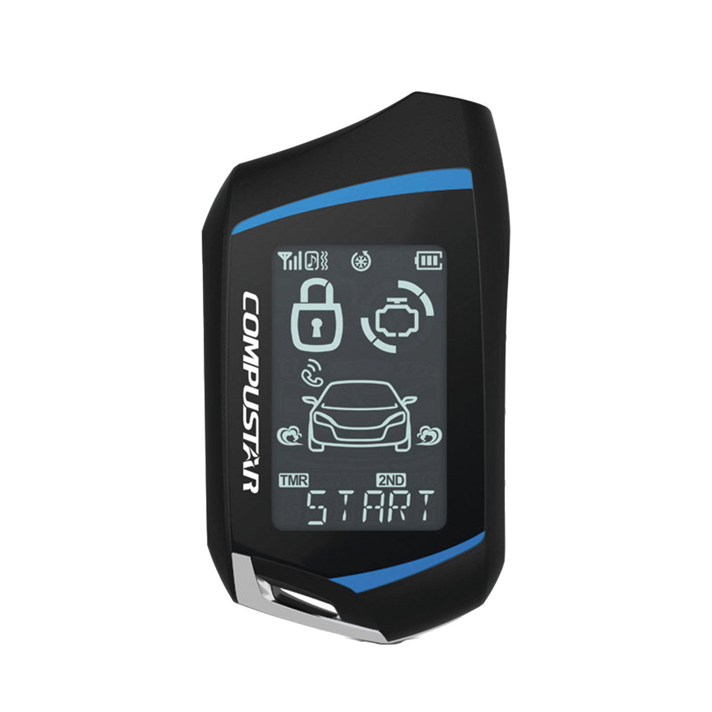 Control Remoto Bidireccional de cuatro botones para Sistemas de alarmas Compustar hasta con un kilometro de alcance