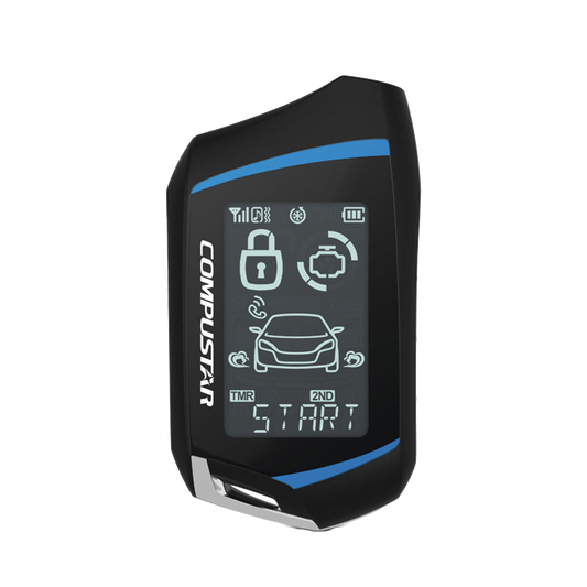 Control Remoto Bidireccional de cuatro botones para Sistemas de alarmas Compustar hasta con un kilometro de alcance