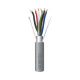 Bobina de 305 Metros de Cable  6 x 22 AWG / Blindado / Plenum de Color Gris / Aplicaciones de Audio, Seguridad y Control