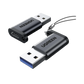 Adaptador USB 3.1 Tipo C a USB-A 3.0 |Carga y Sincronización de Datos | Admite Corriente de 3A | Transferencia de hasta 5 Gbps | Amplia Compatibilidad | Chip VL160 | Caja de Aluminio | Color Negro.