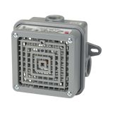 Bocina Vibratone® para exteriores de 100 a 110 dB listado por UL y cUL, 120 VCA, color Gris