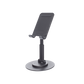 Soporte para Teléfono Celular Giratorio | 360° de Rotación | Angulo Ajustable | Altura Ajustable 17-20cm  | Antideslizante | Ejes Giratorios de Alta Precisión| Plegable | Aluminio | Color Gris