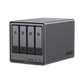 NAS UGREEN NASync DXP4800 Plus / Procesador Intel Pentium Gold 8505 5 Núcleos / 4 Bahías SATA + 2 M.2 NVMe PCIe 4.0 / 8GB DDR5 Expandible a 64GB / 10GbE + 2.5GbE / USB 3.2 Gen 2 Tipo C / HDMI 4K / Sistema Almacenamiento Conectado Red