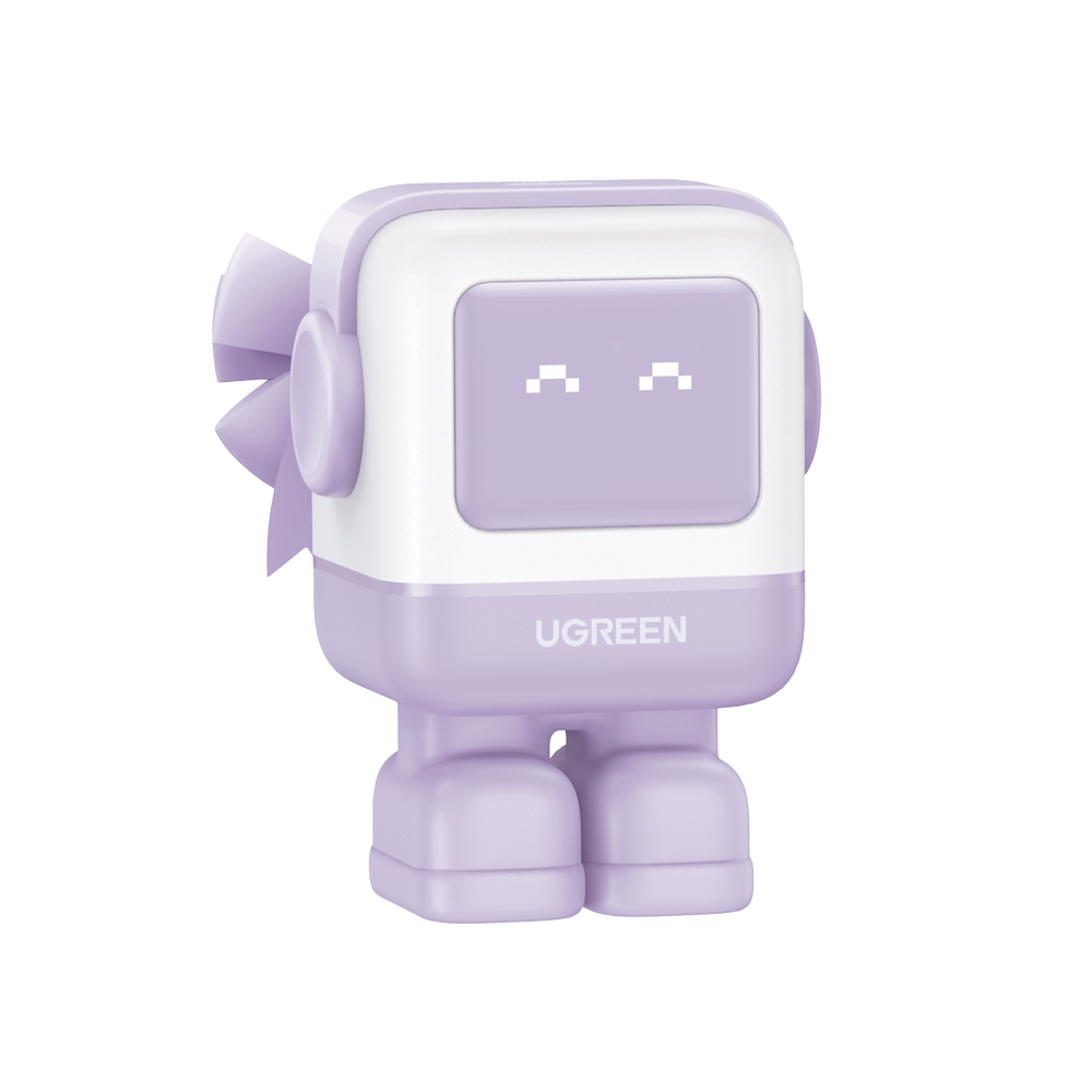 Cargador RobotGaN de 65W Serie UNO | 3 Puertos de Carga R�pida | 2 USB-C | 1 USB-A | PD 3.0 | QC 4.0 | Carga Inteligente | Tecnolog�a GaN II | Zapato Magn�tico Extra�ble | Carcasa Ign�fuga | Pantalla LED