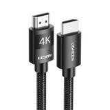 Cable HDMI 2.0 de Nylon Trenzado | 2 Metros (6.56 Pies) | 4K@60Hz | ARC | Dolby ATMOS | True HD | TMDS | HDR | 3D Inversivo | 18Gbps | 3 Capas de Protecci�n + 4 de Blindaje | Niquelado | Carcasa de Aluminio