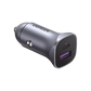 Cargador de Auto 30W | 2 Puertos USB-A y USB-C | Carga R�pida | Compatible con Veh�culos de 12 y 24 VCD | PD3.0, QC4.0, SCP, PPS | Indicador Led | Dise�o Compacto | Chip Inteligente | Caja de Aluminio