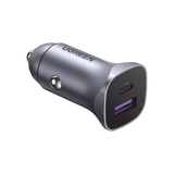 Cargador de Auto 30W | 2 Puertos USB-A y USB-C | Carga R�pida | Compatible con Veh�culos de 12 y 24 VCD | PD3.0, QC4.0, SCP, PPS | Indicador Led | Dise�o Compacto | Chip Inteligente | Caja de Aluminio