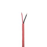 Bobina de 305 Metros de Alambre / 2 x 18 AWG / Riser / Tipo FPLR-CL3R, FT4 / Color Rojo / Para Aplicaciones en Sistemas de Detección de Incendio y Sistemas de Evacuación