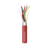Bobina de 152 Metros de Alambre / 4 x 18 AWG / Riser / BLINDADO / Tipo FPLR / Color Rojo / Para Aplicaciones en Sistemas de Detección de Incendio y Sistemas de Evacuación