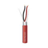 Bobina de 152 Metros de Alambre / 2 x 16 AWG / Riser / BLINDADO / Tipo FPLR / Color Rojo / Para Aplicaciones en Sistemas de Detección de Incendio y Sistemas de Evacuación