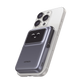 Power Bank Serie UNO Inalambrico | 10000mAh | 7.5W/20W  |  Con Emojis de Estado | Carga Rápida USB-C Bidireccional  | Pantalla TFT  Inteligente | Con Holder | Color Grey.