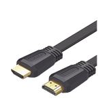 Cable HDMI 2.0 Plano de 1.5 m / 4K@60Hz / HDR / 3D / HEC (Canal Ethernet HDMI) / ARC (Canal de Retorno de Audio / Color Profundo de 48 bits / Audio de 32 canales / HDCP /Audio Dolby True HD 7.1 / 18 Gbps / Estañado y Triple Blindaje / Anti Interfer