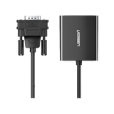 Entrada: VGA Macho / Salida: HDMI Hembra / Resolución de 1080P@60Hz / Puerto Estéreo de 3.5 mm / Plug and Play, Sin Controlador / Longitud del Cable 15 cm. / Incluye Cable de Alimentacion USB / Incluye Cable de Audio de 3.5mm.