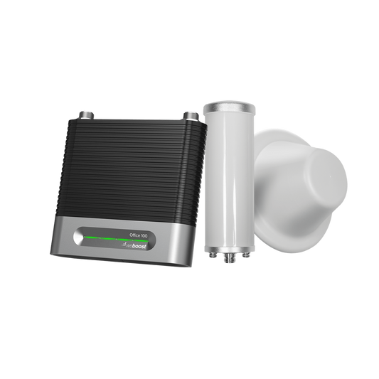KIT Amplificador de Señal Celular 4G/ 3G, OFFICE 100 | Mejora la Señal Celular de Múltiples Operadores | Cubre áreas de hasta 1200 m²
