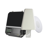 KIT Amplificador de señal celular 4G LTE, 3G y VOZ con antena direccional. Especial para cubrir áreas de hasta 4300 Metros Cuadrados por ser de grado comercial e industrial. Soporta múltiples operadores, tecnologías y usuarios.
