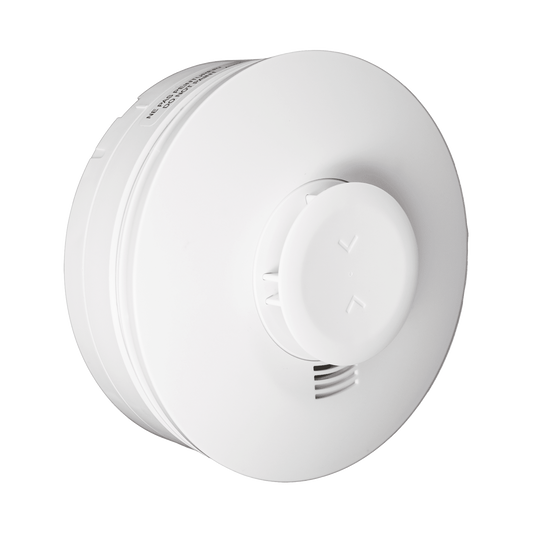 Detector Inalámbrico de Humo y Calor 5800SMOKEV / 3V Litio / Detección Fotoelectrica Multicriterio / Temperatura Fija 135°F / Alerta Baja Temperatura 41°F / RF 345 MHz / Sonido 85 dBA / Compatible con Sistemas Resideo