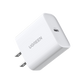 Cargador USB-C de 20W | 1 USB-C de Carga Rápida | QC4.0+ | PD3.0 | PPS | BC1.2| Carga Inteligente | Chip PWM | Múltiple Protección | Mayor Eficiencia Energética | Tamaño Compacto | Carcasa Ignifuga | Color Blanco.