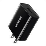 Cargador USB-A de 20W | 1 USB-A de Carga Rápida | QC3.0 | FCP | AFC| Carga Inteligente |  Múltiple Protección | Mayor Eficiencia Energética | Tamaño Compacto | Carcasa Ignifuga | Color Negro.