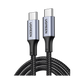 Cable USB-C a USB-C | 1 Metro | Carga Rápida de hasta 100W | Transferencia de datos 480 Mbps | PD3.0 | QC4.0/3.0/2.0 | FPC | AFC | Protección Integrada| Caja de Aluminio | Nylon Trenzado | Amplia Compatibilidad | Color Negro.