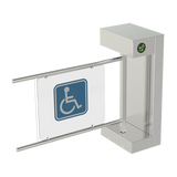 Torniquete De Cortesía Motorizado / Acabado En Acero Inoxidable Con Hoja de Acrílico / Bidireccional / Compatible con Cualquier Control De Acceso de Contacto Seco
