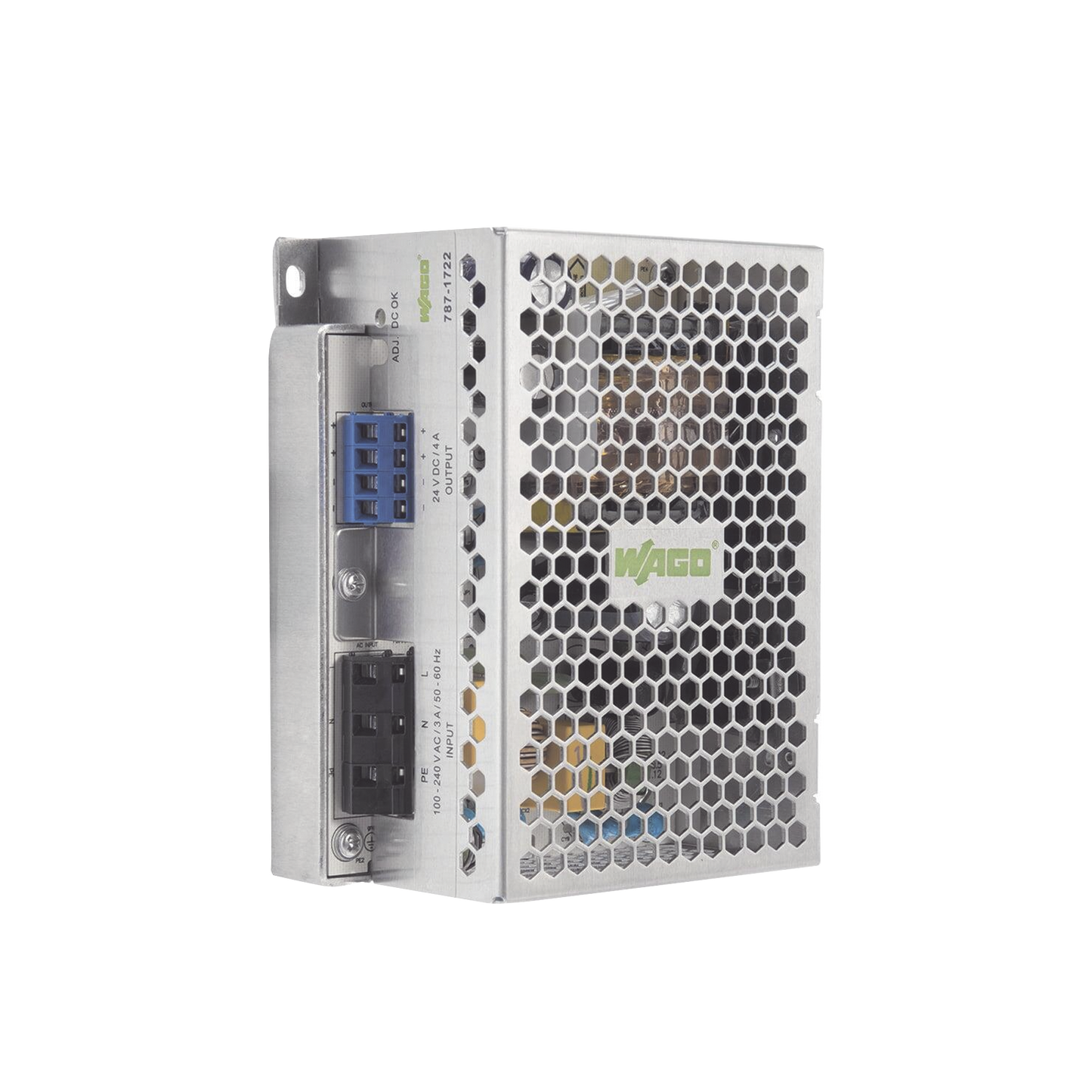 Fuente de Alimentación Conmutada, Sincronización Primaria ECO, Monofásica, 24V DC 5A, 120W, SELV/PELV, Montaje Carril DIN, CAGE CLAMP®, IP20