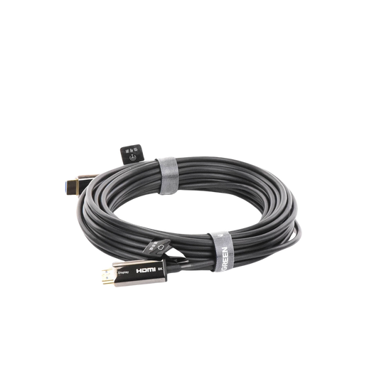 Cable HDMI de 10 Metros (32.81 Pies) por Fibra �ptica 8K@60Hz / Fibra de 4 N�cleos + Cobre Esta�ado de 7 N�cleos / Compatible con HDMI 2.1 / Alta Velocidad 18 Gbps / 3D / HDR / Caja de Aleaci�n Zinc / Premium
