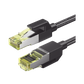 Cable Ethernet Cat7 CLASS F/FTP Redondo con Malla de Nylon 1 Metro (3.28 Pies)