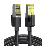 Cable Ethernet Cat7 CLASS F/FTP Redondo con Malla de Nylon 2 Metros (6.56 Pies)